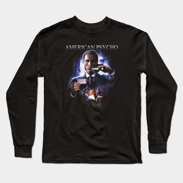 American Psycho Movie 4 Long Sleeve T-Shirt by Visionary Canvas
